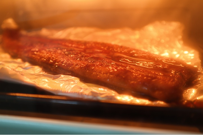 トースターで焼いたうなぎ