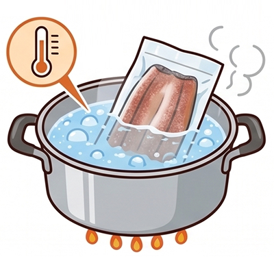 STEP01 湯せんで温める